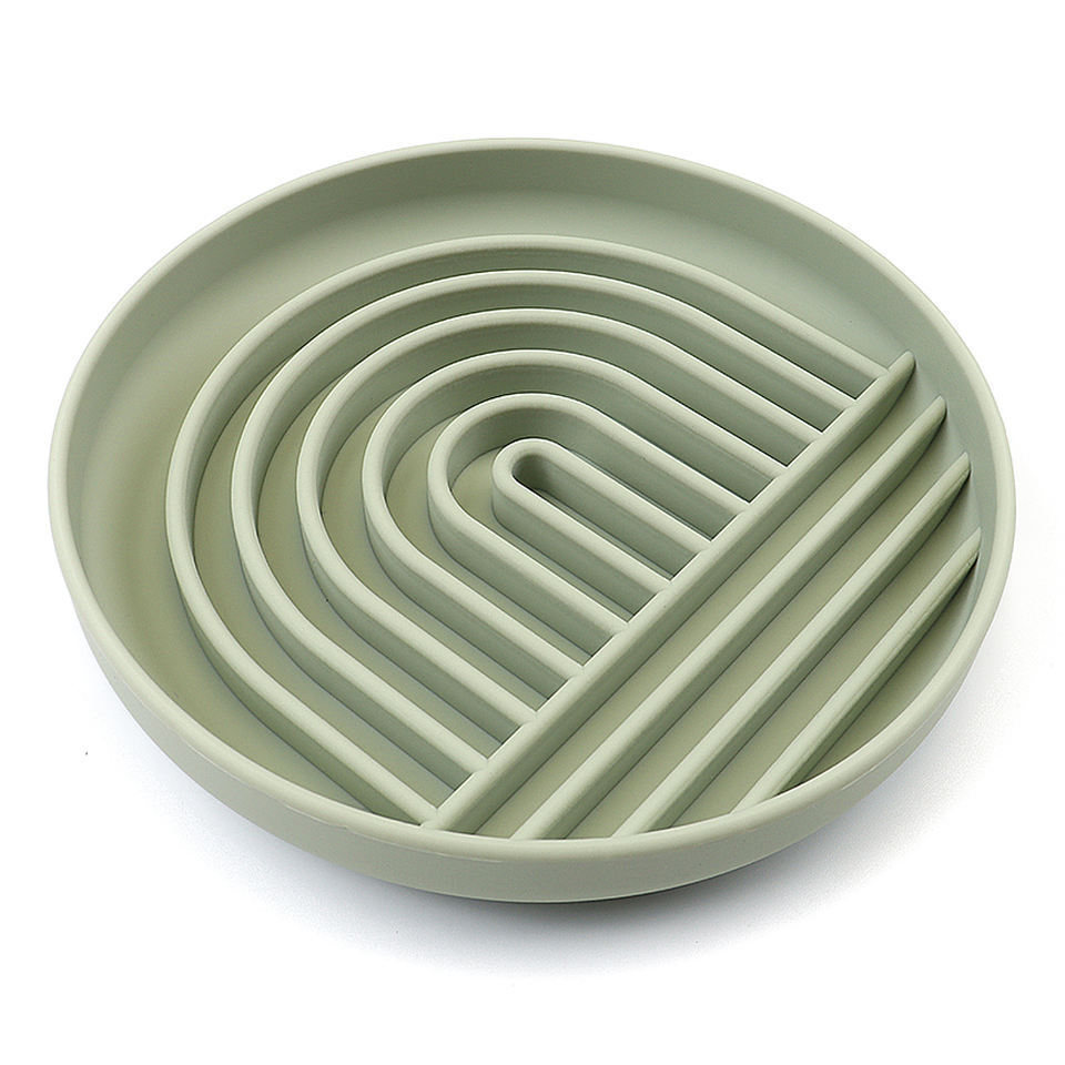 The Slowdown Bowl Silicone Slow Feeder For Dogs Puppies Slow Eating Modern Lick Mat Design Reduces Gulping Dishwasher Fit For