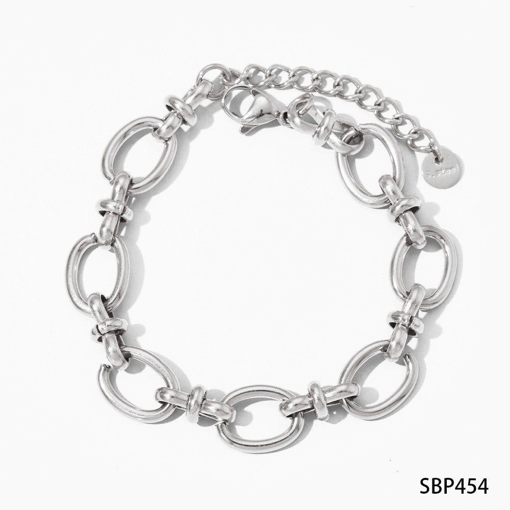 Retro Set Silver Crystal Heart Shaped Women's Bracelet Five Piece Set Fashion Geometry Adjustable Infinite Symbol Jewelry fc0