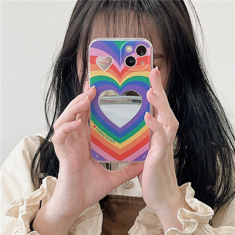Rainbow Love Mirror Silicone Phone Case fc132665 b98a 4cbf 95ab 4a1f17ee65dc