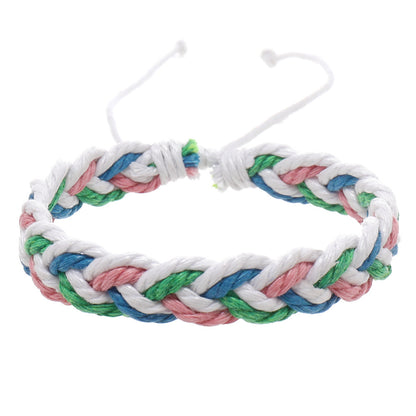 Simple Artistic Style Cotton String Hand Woven Hand Rope Bracelet fc206ed1 f64c 4281 a267 dae9d314fd13