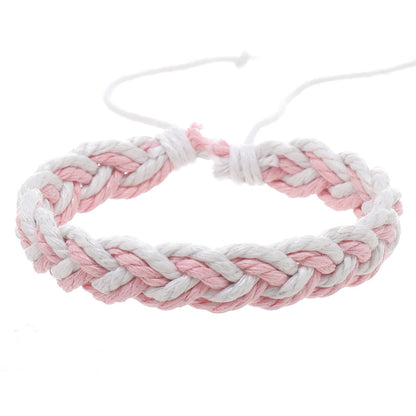 Simple Artistic Style Cotton String Hand Woven Hand Rope Bracelet fc20fffd 94c9 4cd8 9db6 0393870c6333