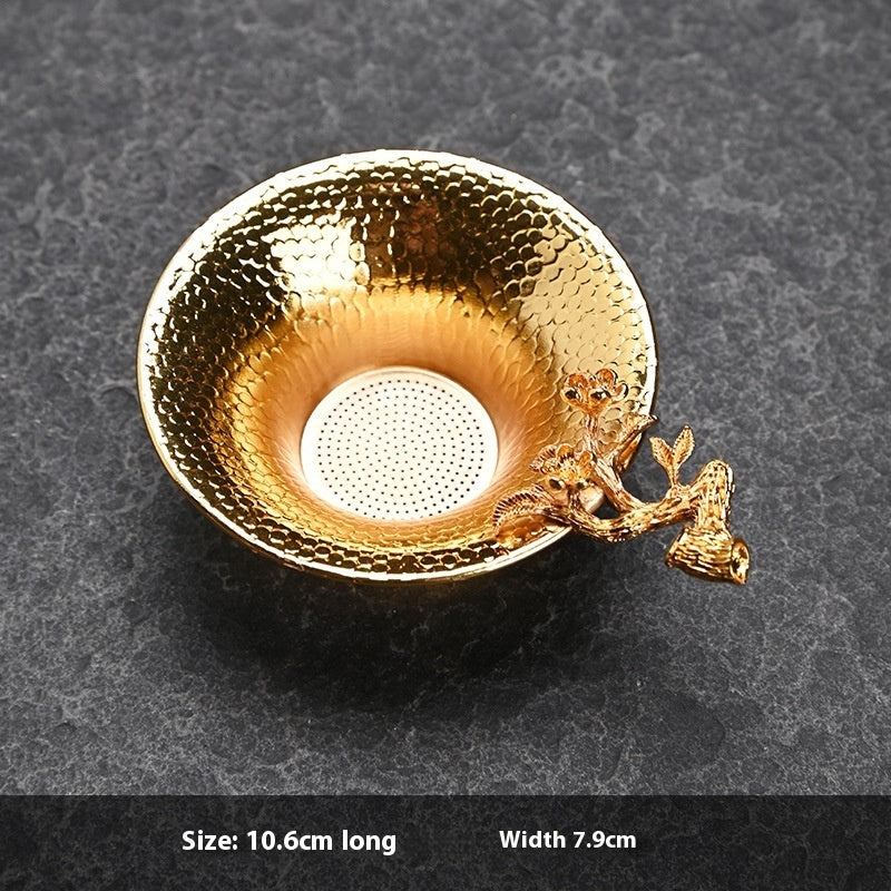 Creative Tea Strainer Tin Tea Funnel Pure Tin Tea Set fc289786 706f 4a02 89b7 d6a6b478a0b0 trans