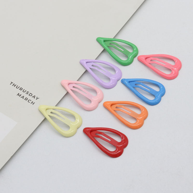 Oil Dripping Spray Paint Side Clip Bang Clip Love Children's Hair Accessories fc494e38 1637 47b3 9214 1b2910021caa