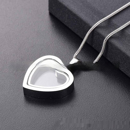 Fashion Personalized Heart-shaped Cinerary Casket Necklace fc4a67e5 6f9c 49c1 a531 fa054992aa9e fine