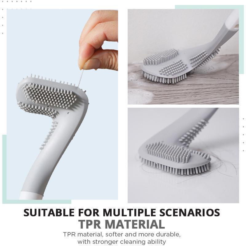 Golf Toilet Brush Wall-Mounted Cleaning Tools Silicone Flexible Bristles Brush Bathroom WC Accessories Cleaning Brush Tools f