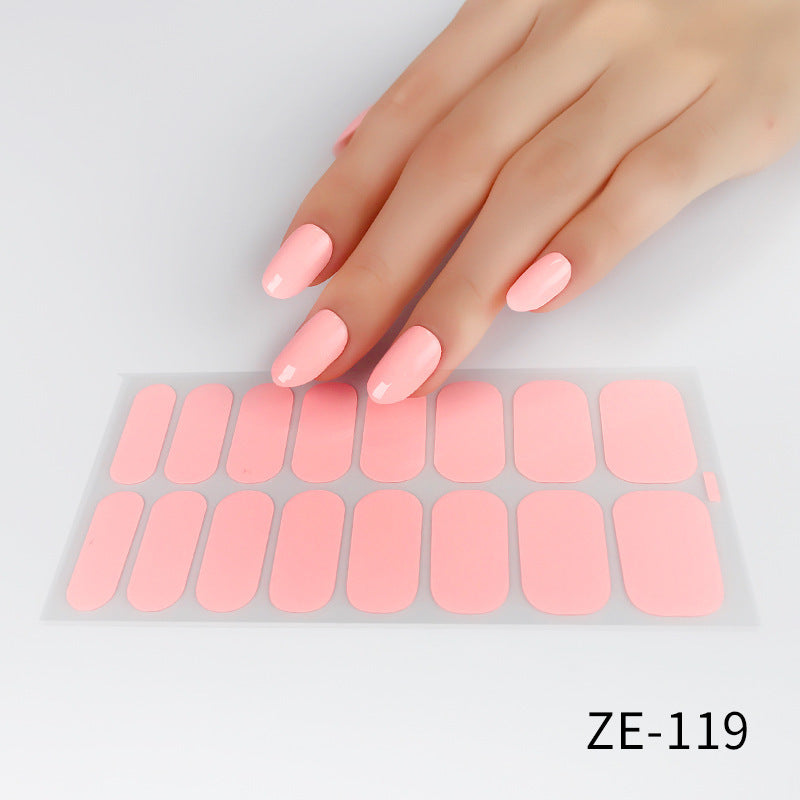 Solid Color Waterproof Nail Stickers fc89b6c3 b24a 485d 8bf5 ed73752e3929