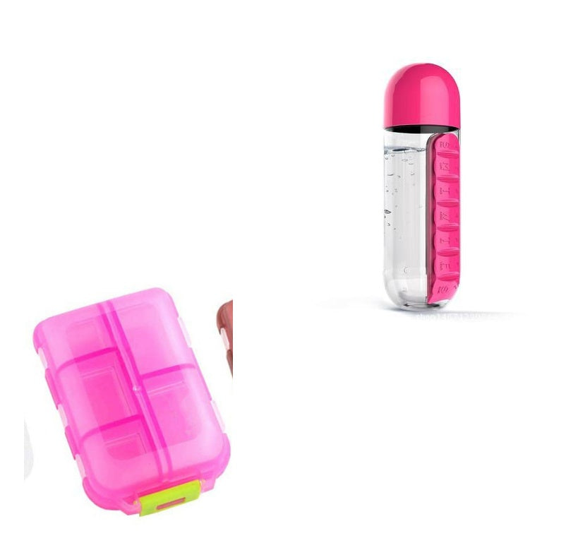 Travel Pill Organizer 10 Grid  Moisture Proof Pills Box For Pocket Purse Daily Pill Case Portable Medicine Vitamin Holder Con