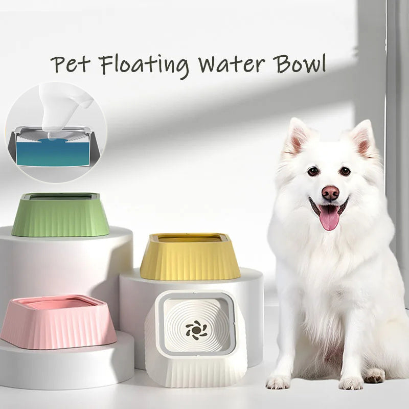 Pets Dog Cat Bowl Floating Bowl Water Drinker Not Wet Mouth Splash Water Portable Dog Bowl Not Sprinkler Pet Drinking Bowl Cu