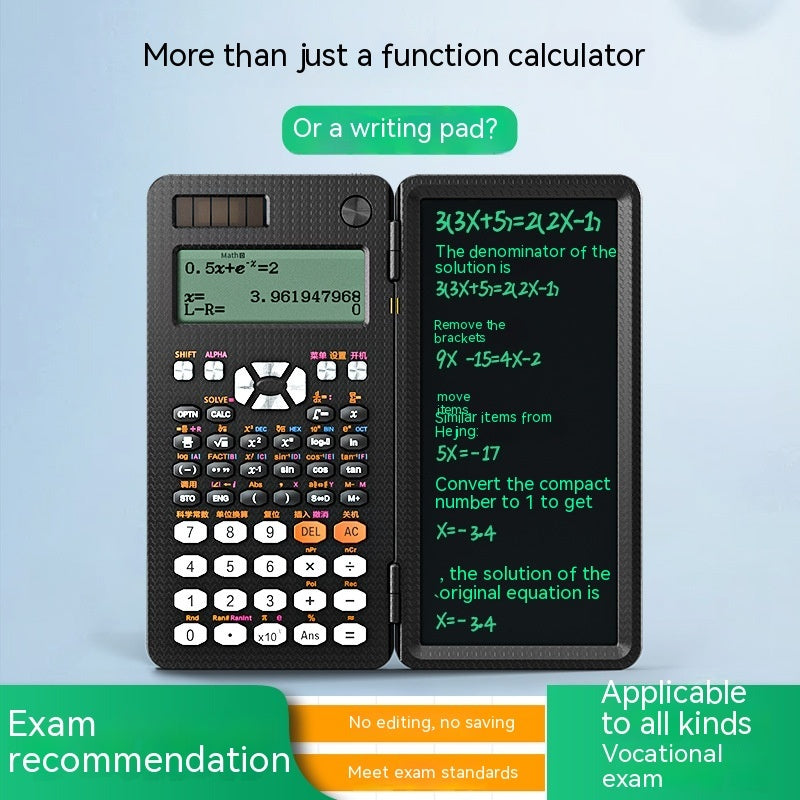 2 In 1 Foldable Scientific Calculators Handwriting Tablet Learning Function Calculator  Foldable Desk Scientific Calculators - 图片 3