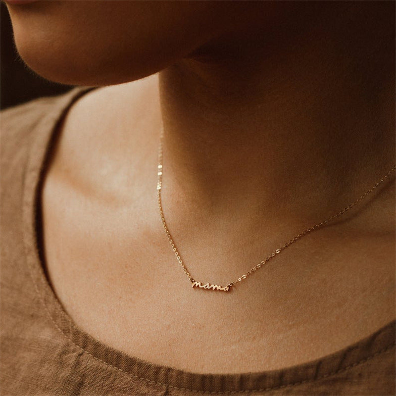S925 Sterling Silver Letter Necklace fced22c9 13ab 4eea a38e 74fccc7a6017