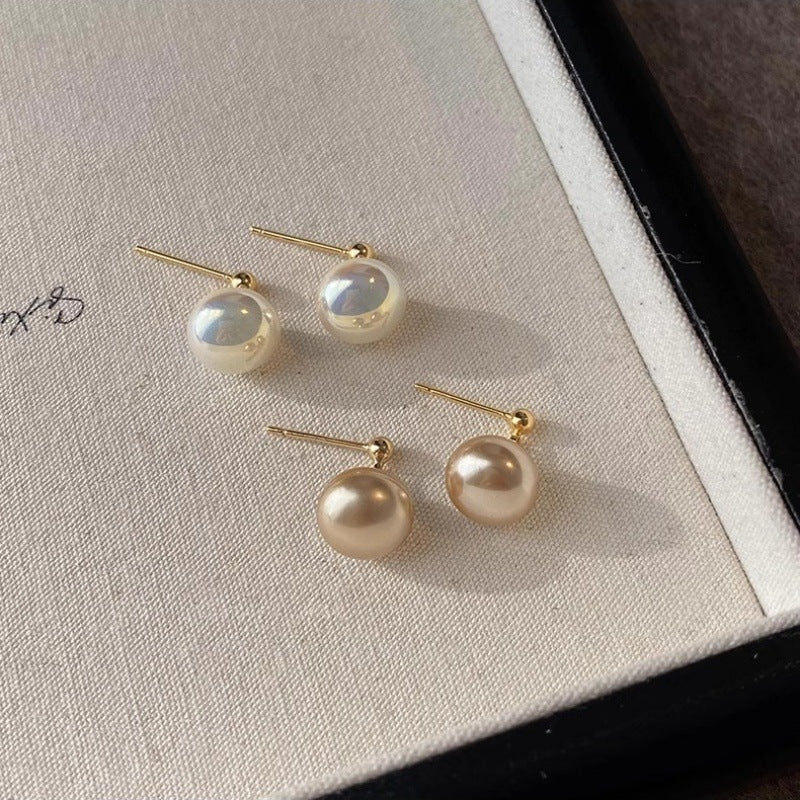 Fashion Steamed Bread Pearl Female Stud Earrings fd0e6bf7 3f0c 4483 b263 9dd30a959139