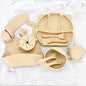Infant Feeding Tableware Set Divided Grid Silicone Dinner Plate fd318a54 fd91 495c b42c d5121b345c78