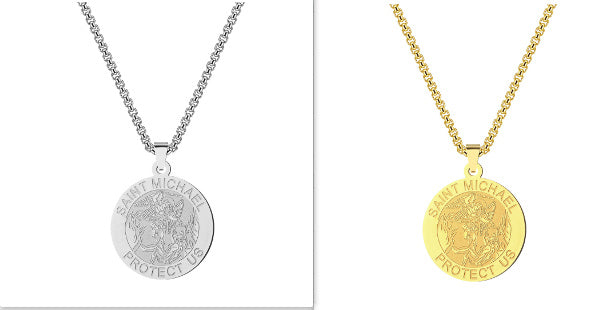 Medal Necklace Gold And Silver Michael Necklace fd31c01e 7978 4456 9968 07b9a4d4c918