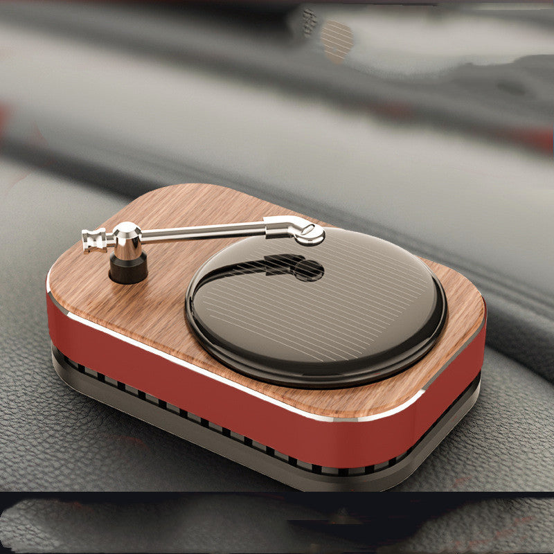 Solar Record Player Rotating Perfume Car Accessories Aromatherapy Decoration fd544932 b4ce 4986 85bb 146613459ae5