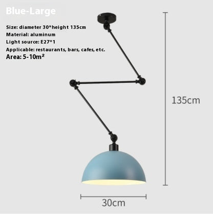 Simple And Adjustable Lamp Creative Dining Room Bedroom Collapsible Chandelier fd725a18 cdb9 478a a4bf 5a43190aa106 trans