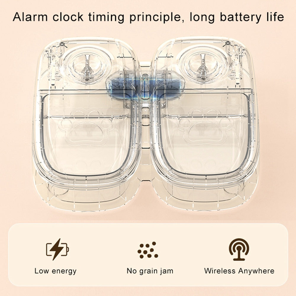 Automatic Pet Feeder Smart Food Dispenser For Cats Dogs Timer Stainless Steel Bowl Auto Dog Cat Pet Feeding Pets Supplies fd8