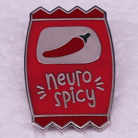 Nerve Spicy Sauce Pack Enamel Pin Mental Health Awareness Brooch Ornament fd90066f f1ff 486b ac1c b58e008d69d0