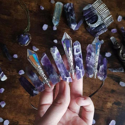 Natural Crystal Electroplating Hair Hoop fd9e6140 c07f 4a95 829f 97f6bf663076