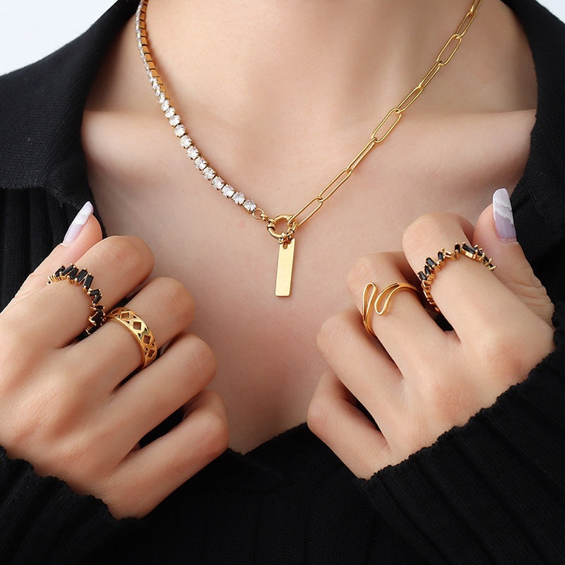 Square Strip Pendant Stainless Steel Necklace fdad65e8 fe9d 4eee 8bc0 d927e6b47fe9