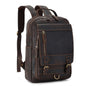 Backpack Men's Crazy Horse Leather Large Capacity fdb14336 88b5 42b2 8d10 c4b19fc8cb53