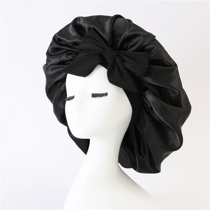 Satin Ribbon Round Bow Elastic Nightcap fdc2e422 3339 4090 a987 0e77d94a947e
