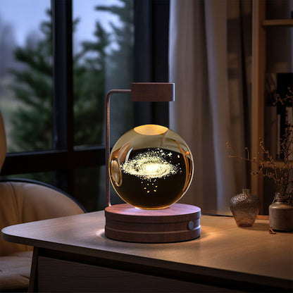 Crystal Ball Cosmic Dinosaur Indoor Night Light USB Power Warm Bedside Light Birthday Gift Night Lamp fdd4deec 61f7 48f4 bfc1