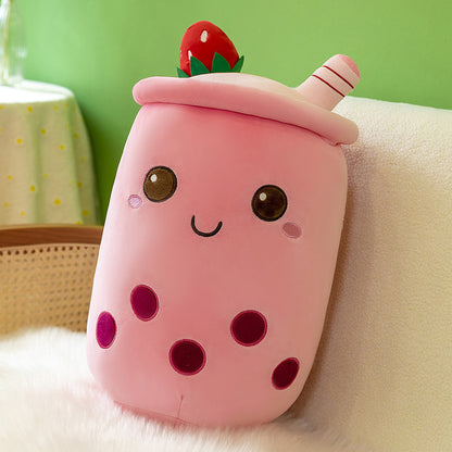 Fruit Milky Tea Cup Pillow Plush Toy Leather Phone Case fde177d9 f2ac 4459 8173 edc0ea8ce6a4
