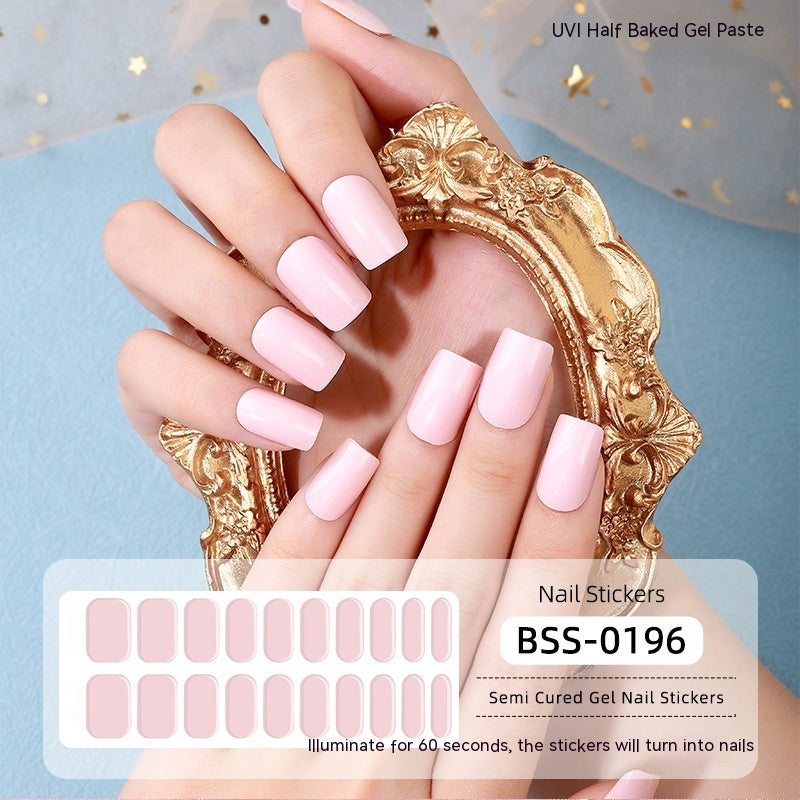 Gel Nail Stickers Pure Color UV Semi-curing Phototherapy fdf355df 2e05 41ce 8c81 693693fe344b