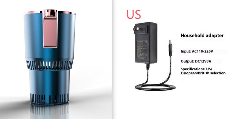 2 In1 Car Heating Cooling Cup 12V Smart Car Cup Holder Digital Temperature Display Drink Cup Warmer Cooler Mini Car Refrigerator - HD Wireless Product #14