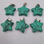 Natural Stone Crystal Agate Shuangbu Face Five-pointed Star Pendant fe0e86c1 ae04 4887 8ae5 3cd6b9f14a0b fine