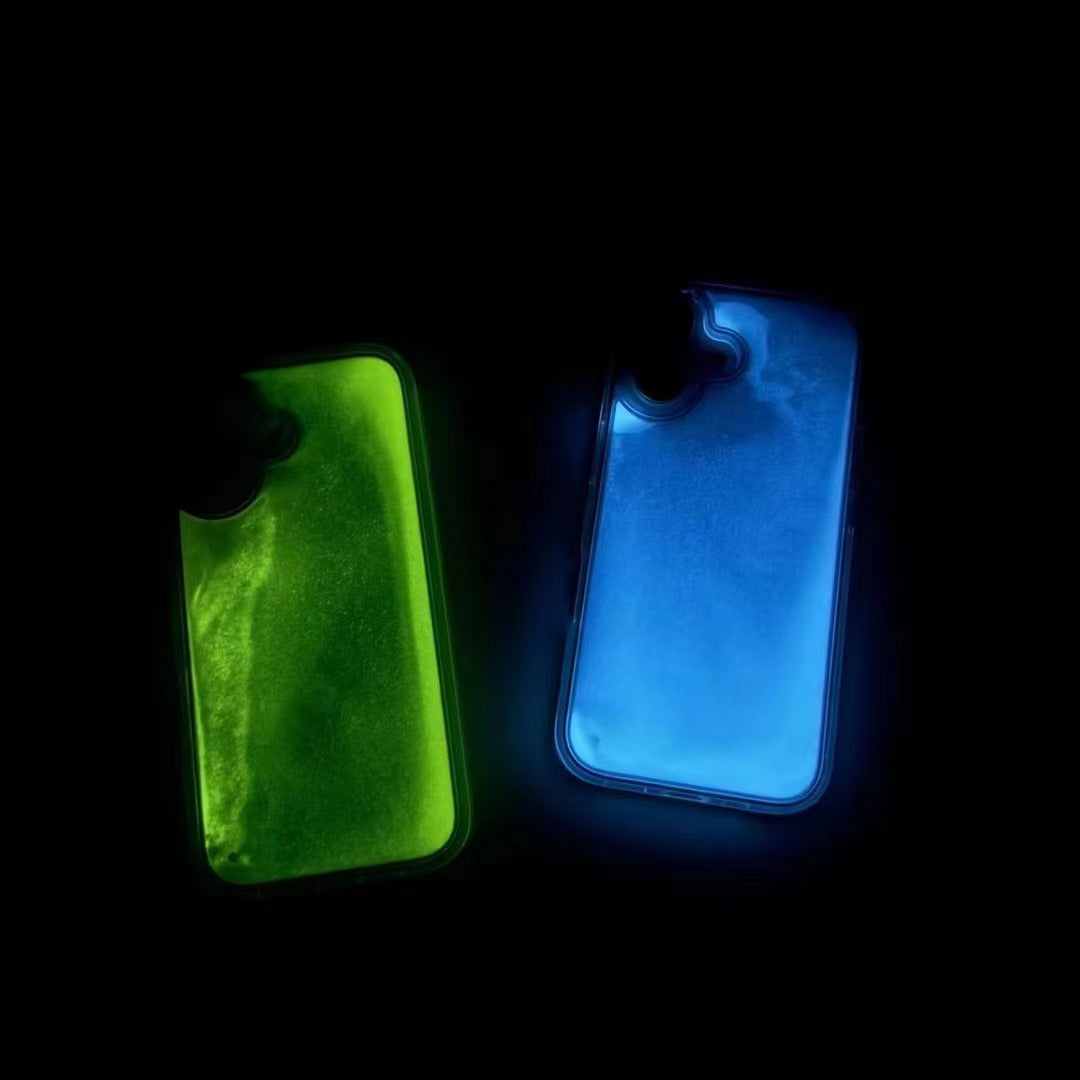 Simple Luminous Glitter Powder Quicksand Drop-resistant Hard Shell Phone Case