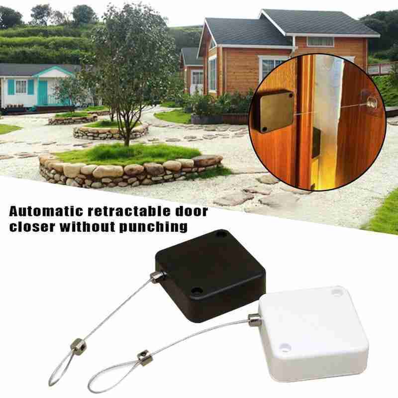 Automatic Door Closer Punch-Free Soft Close Door Closers For Sliding Door Glass Door 500g-1000g Tension Closing Device fe17cb