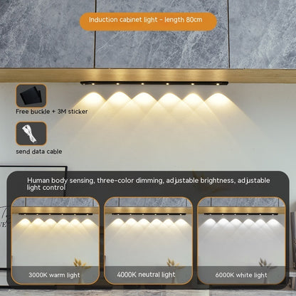 Ultra-thin Human Body Induction Smart Cat's Eye Hill Rechargeable Self-adhesive Wardrobe Light Belt fe1b2859 eefa 480e aba4 0