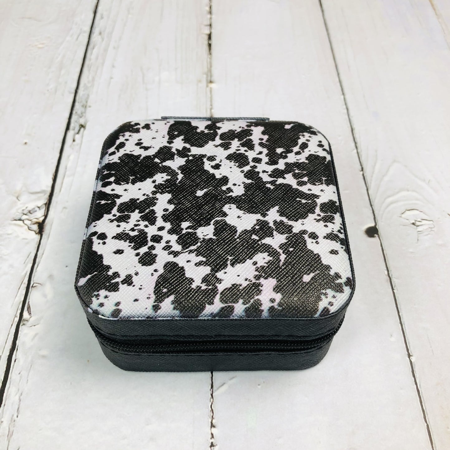 Zipper Printed Jewelry Box Easy To Carry fe1ee5b9 b325 491f 8e5b 4d4c117d9b26