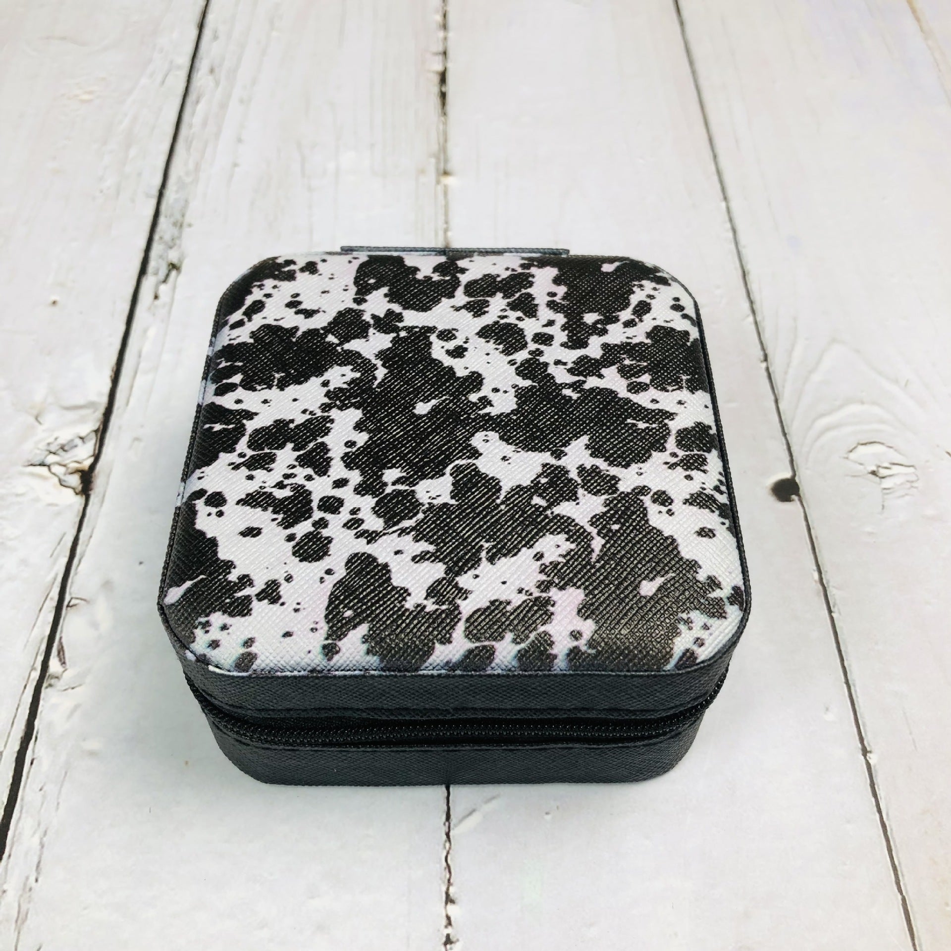 Zipper Printed Jewelry Box Easy To Carry fe1ee5b9 b325 491f 8e5b 4d4c117d9b26