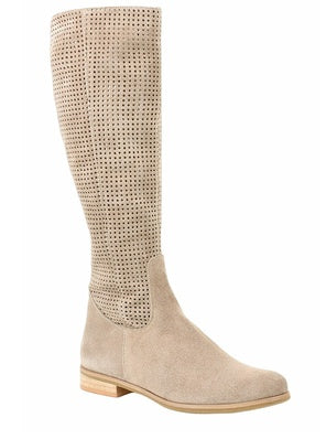 Low Heel Large Size Round Head Air Vent Suede High Boots fe22fb31 6540 4569 814d 0e0faeeeacb4