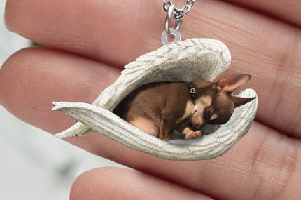 New Unique Dogs And Cats Sleeping Angel Pendant Car Key Ring fe283368 bd74 4e00 a7ad 726e0fb41c32