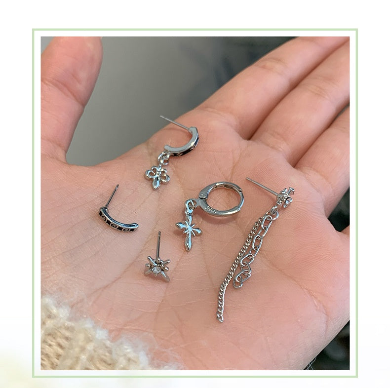Minimalist Personality Love Butterfly Ear Clip Suit Female