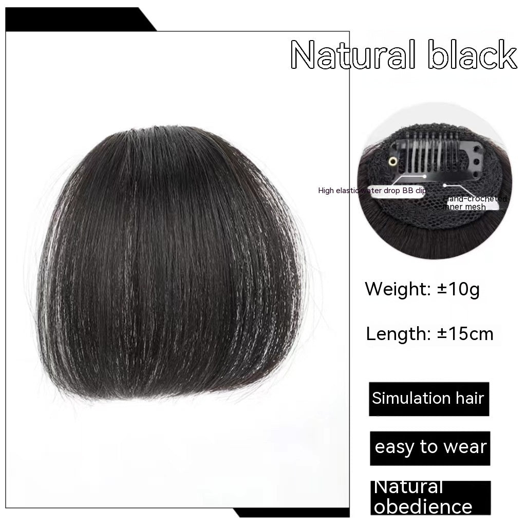 Natural Forehead Artificial Hair Straight Bangs Wig Set Seamless Invisible Wig Set fe506250 58a9 478a bcbe 6418cd09f51b trans