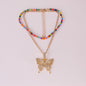 Simple Bead Suit Necklace Big Bowknot fe544750 9732 434f 9c33 b7b4fde4d80d