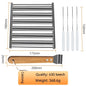 Hot Dog Rack Removable Stainless Steel Roasted Sausage Doll Rack Rolling Barbecue