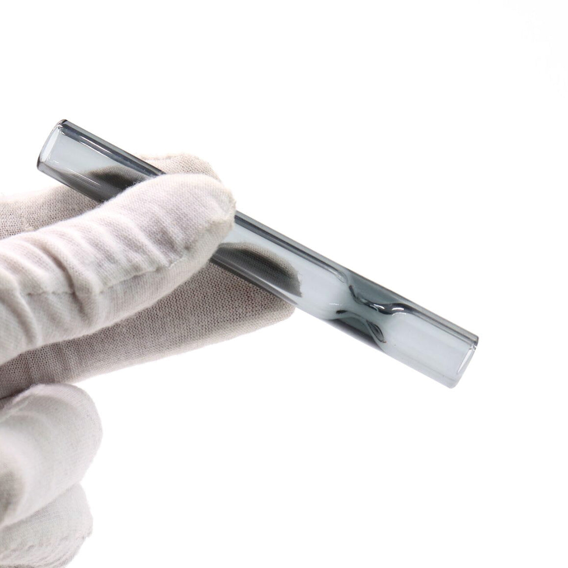 Telescopic Smoke Pipe Clear Straight Glass Suction Nozzle - 图片 3