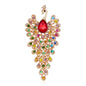 Fashion Peacock Color Rhinestone Glass Brooch fe5d7fd6 25f2 4bad b498 8a7c91c43ddc