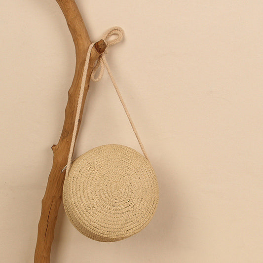 Solid Color Straw Phone Bag For Women fe79ab81 eb37 44a5 b1ed 2e182c49a9a6