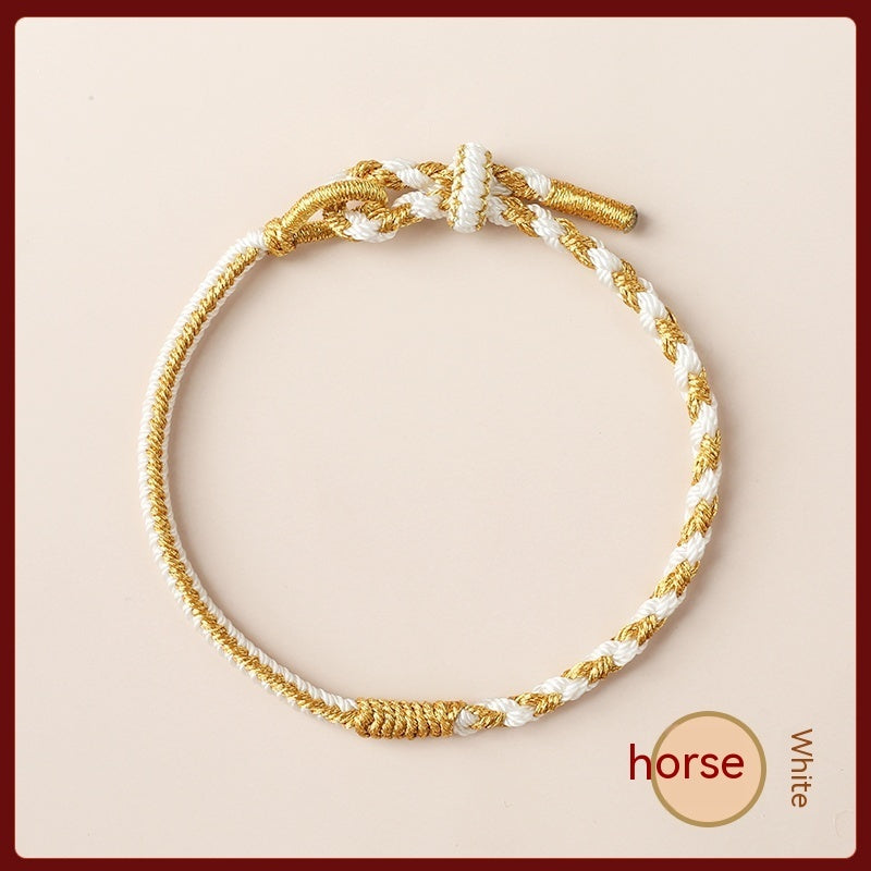 DIY Zodiac Year Red Rope Peach Knot Bracelet fe7a42bf 45d2 44d6 b46c 130b386f218a trans