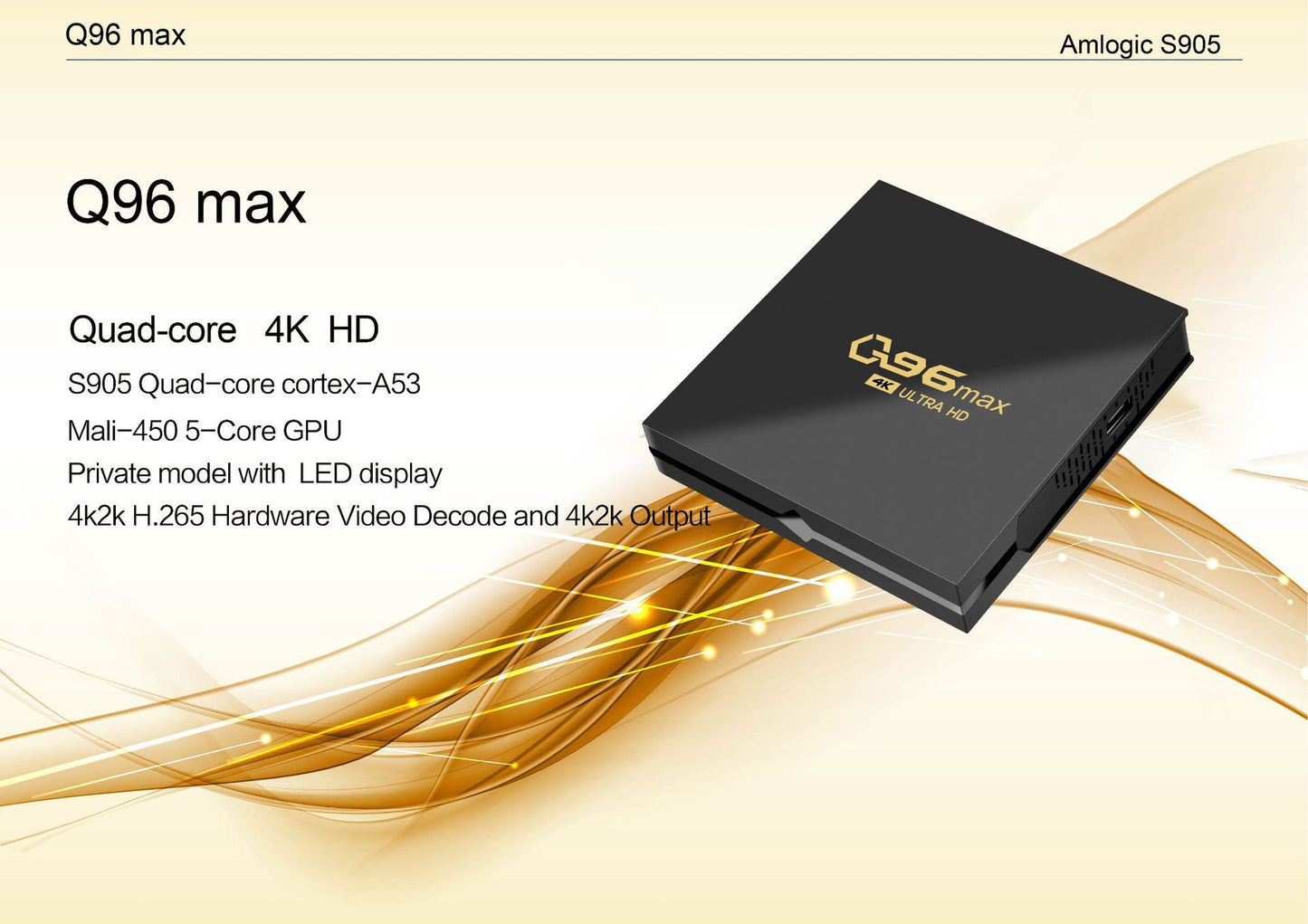 Q96 MAX S905 Android Video BOX 4K Set-top BOX TV BOX Network Set-top BOX TV BOX fe83d31a ca21 4b36 8552 0fa0e63381ea