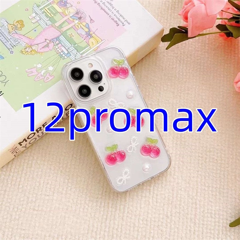 Epoxy Three-dimensional Cherry Bow Phone Case fe8e0bc3 e341 48f9 8d17 3d4cd14f05e5