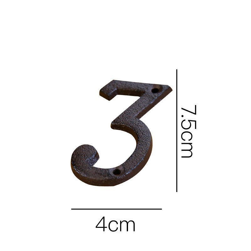 European-style Retro Cast Iron Three-dimensional Wrought Iron 26 English Letters Door Number fe900b5a f121 424d aba3 5dce954f