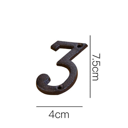 European-style Retro Cast Iron Three-dimensional Wrought Iron 26 English Letters Door Number fe900b5a f121 424d aba3 5dce954f