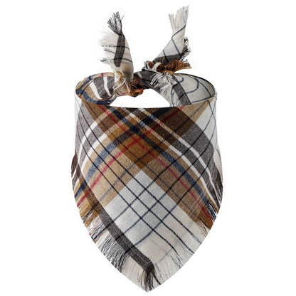 Plaid Tassel Triangle Scarf Pet Dog Pet fe9eaf32 255a 435b bf4d 67f8f752094e
